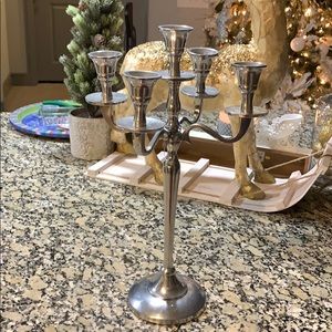 Silver candelabra